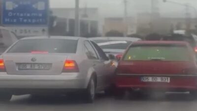 Çorum’da düğün konvoyuna katılan sürücülerin tehlikeli sürüşünü cep telefonuyla kaydeden