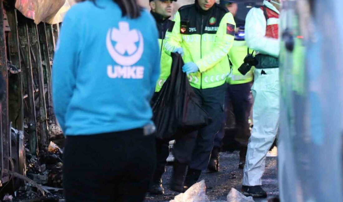 Denizli’nin Sarayköy ilçesinde bariyerlere çarpan yolcu otobüsünün alev alması sonucu
