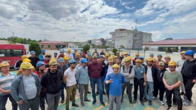Edirne’de bir maden ocağında maaşlarını ve tazminatlarını alamadıklarını iddia eden