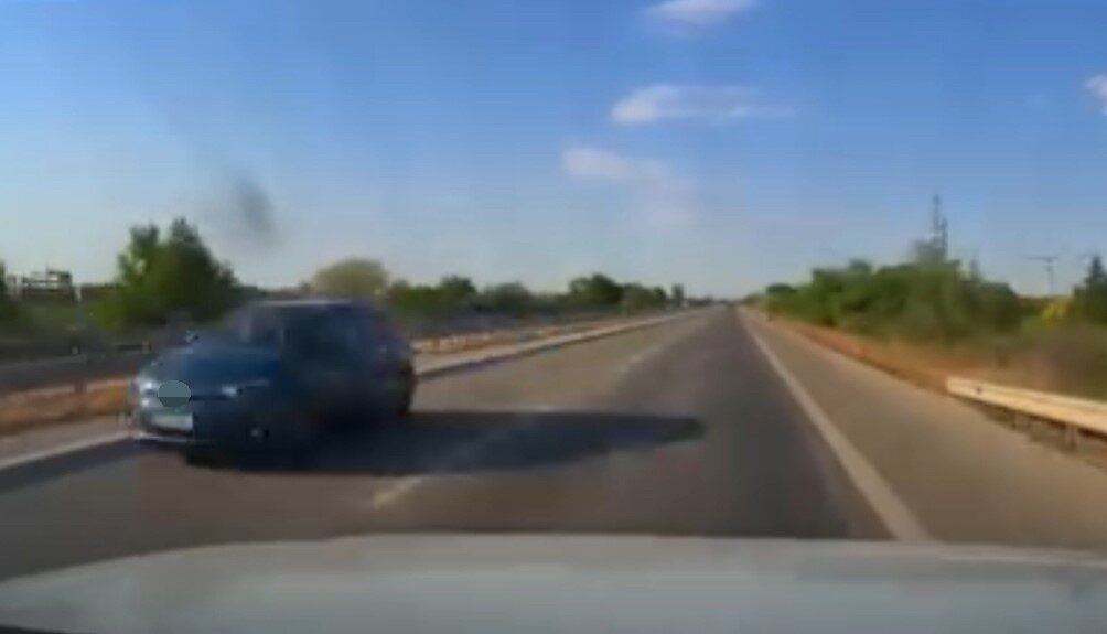 Edirne’de ters yöne giren yabancı plakalı otomobil, son hız ilerleyip