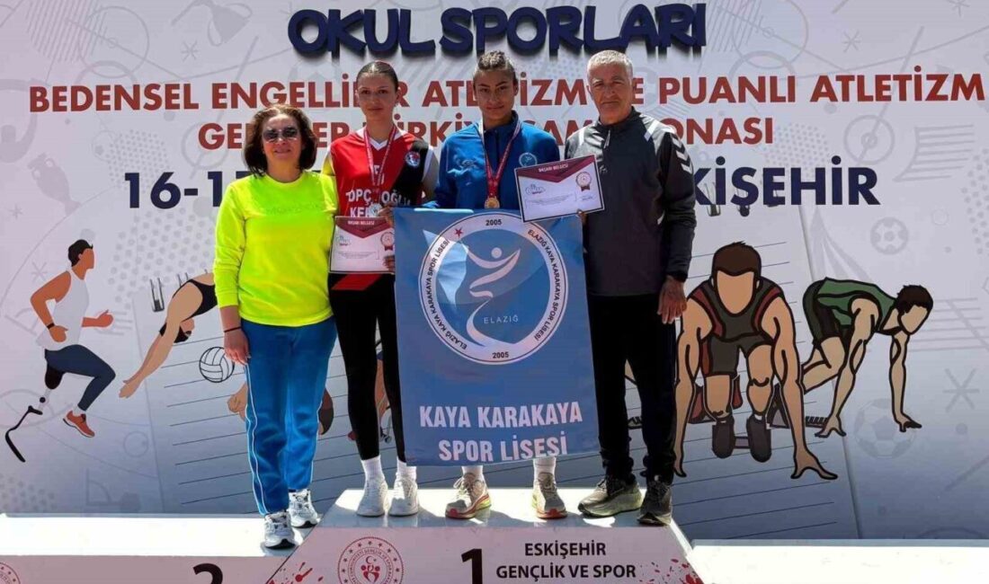 Okullar Arası Gençler Atletizm Türkiye Şampiyonası’nda Elazığlı sporcular önemli dereceler