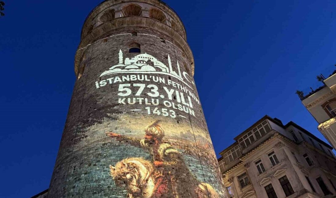 İstanbul’un fethinin 573. yılı dolayısıyla İstanbul Valiliği tarafından Galata Kulesi’nde
