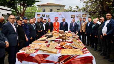 Türk Mutfağı Haftası kapsamında Giresun’da düzenlenen etkinlikte Giresun’a ait yemekler