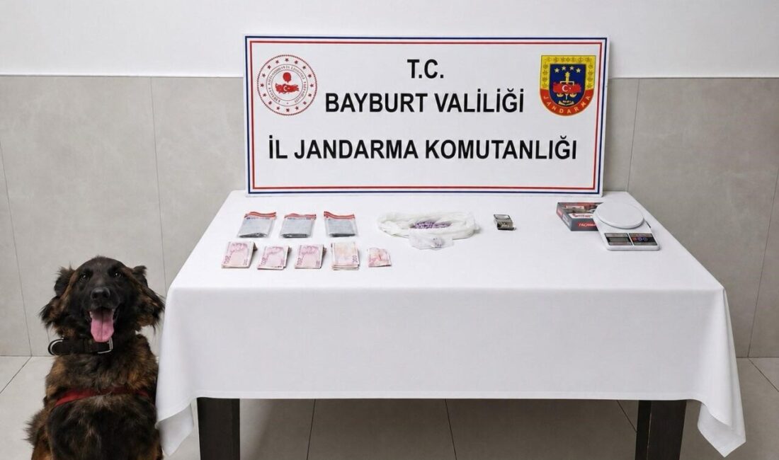 Bayburt’ta düzenlenen uyuşturucu operasyonunda 291 adet ekstazi hap, hassas terazi,