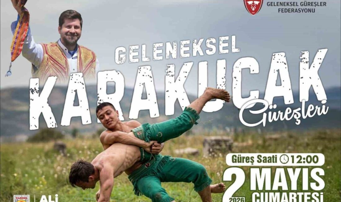 Tarsus’ta 2 Mayıs’ta düzenlenecek 2026 sezonunun ilk Karakucak Güreşlerinde, Türkiye’nin