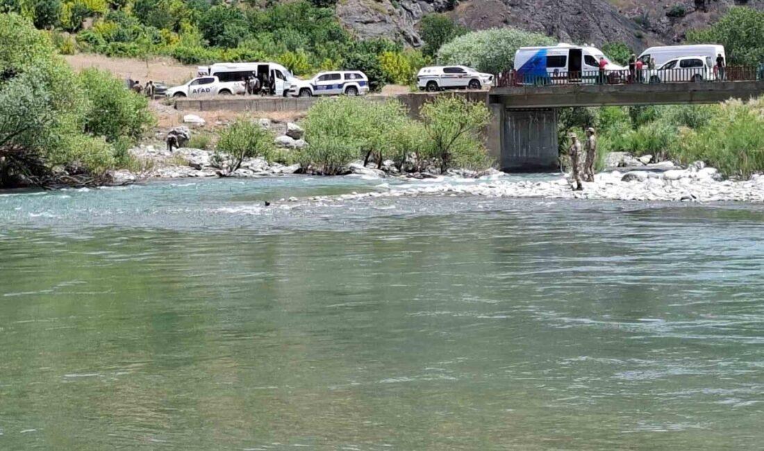 Bingöl’ün Genç ilçesinde çayda akıntıya kapılarak kaybolan şahsı arama çalışmaları