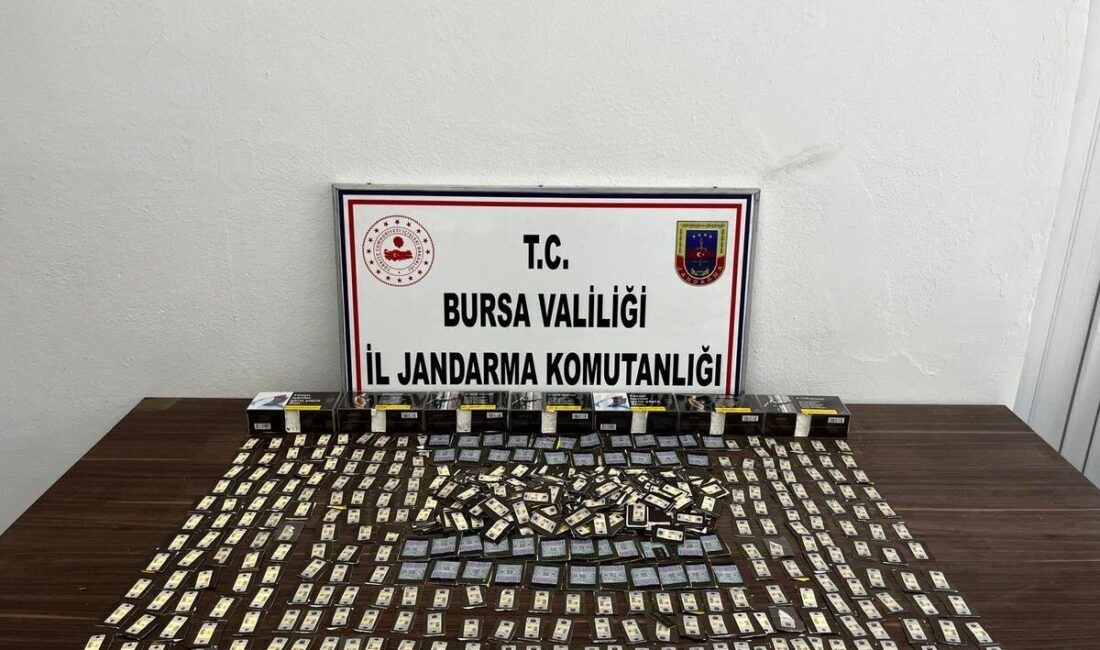 Bursa’da jandarma ekiplerince kaçak tütün ve tütün mamulleri ticaretinin önlenmesine