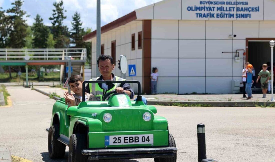 Erzurum Büyükşehir Belediyesi, ilköğretim çağındaki çocuklara trafik eğitimi veriyor. Olimpiyat