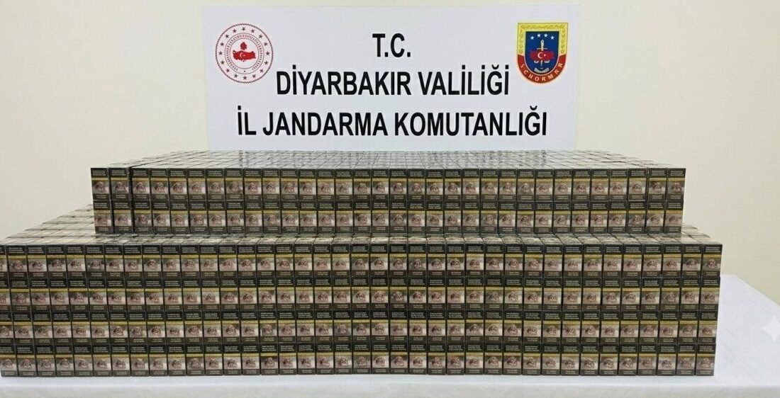Diyarbakır’da düzenlenen kaçakçılık operasyonlarında 14 bin 988 paket kaçak sigara