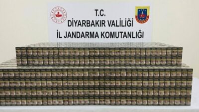 Diyarbakır’da düzenlenen kaçakçılık operasyonlarında 14 bin 988 paket kaçak sigara
