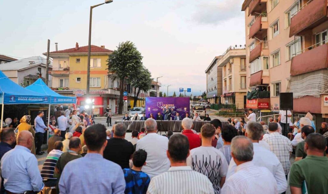 DÜZCE ( ) – Düzce Belediye Başkanı Faruk Özlü, “Vatandaş