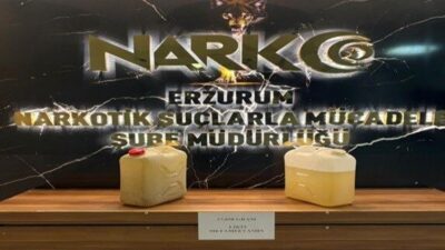 Erzurum’da narkotik polisinin düzenlediği başarılı operasyonda, piyasaya sürülmeye hazır 27