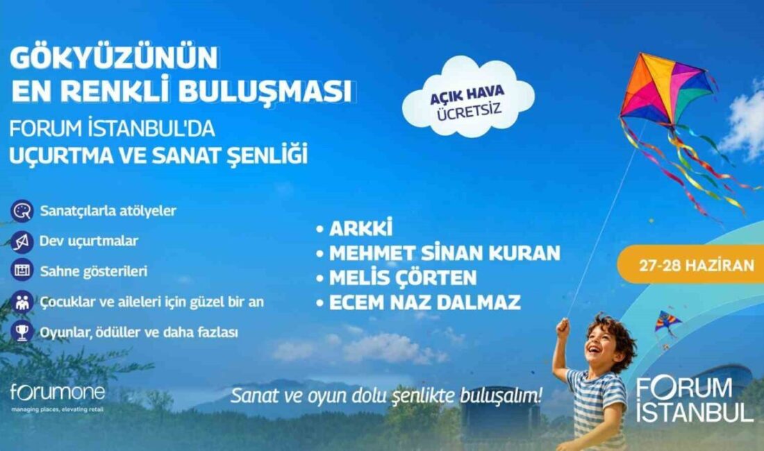 Forum İstanbul, 27-28 Haziran tarihlerinde düzenleyeceği “Uçurtma ve Sanat Şenliği”