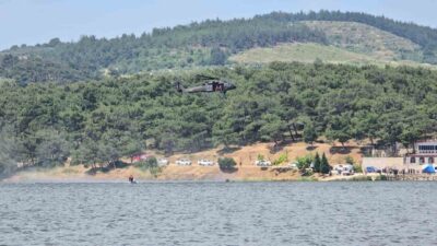 Manisa’nın Soma ilçesindeki Sevişler Barajı’nda, jandarma ve AFAD ekiplerinin katılımıyla