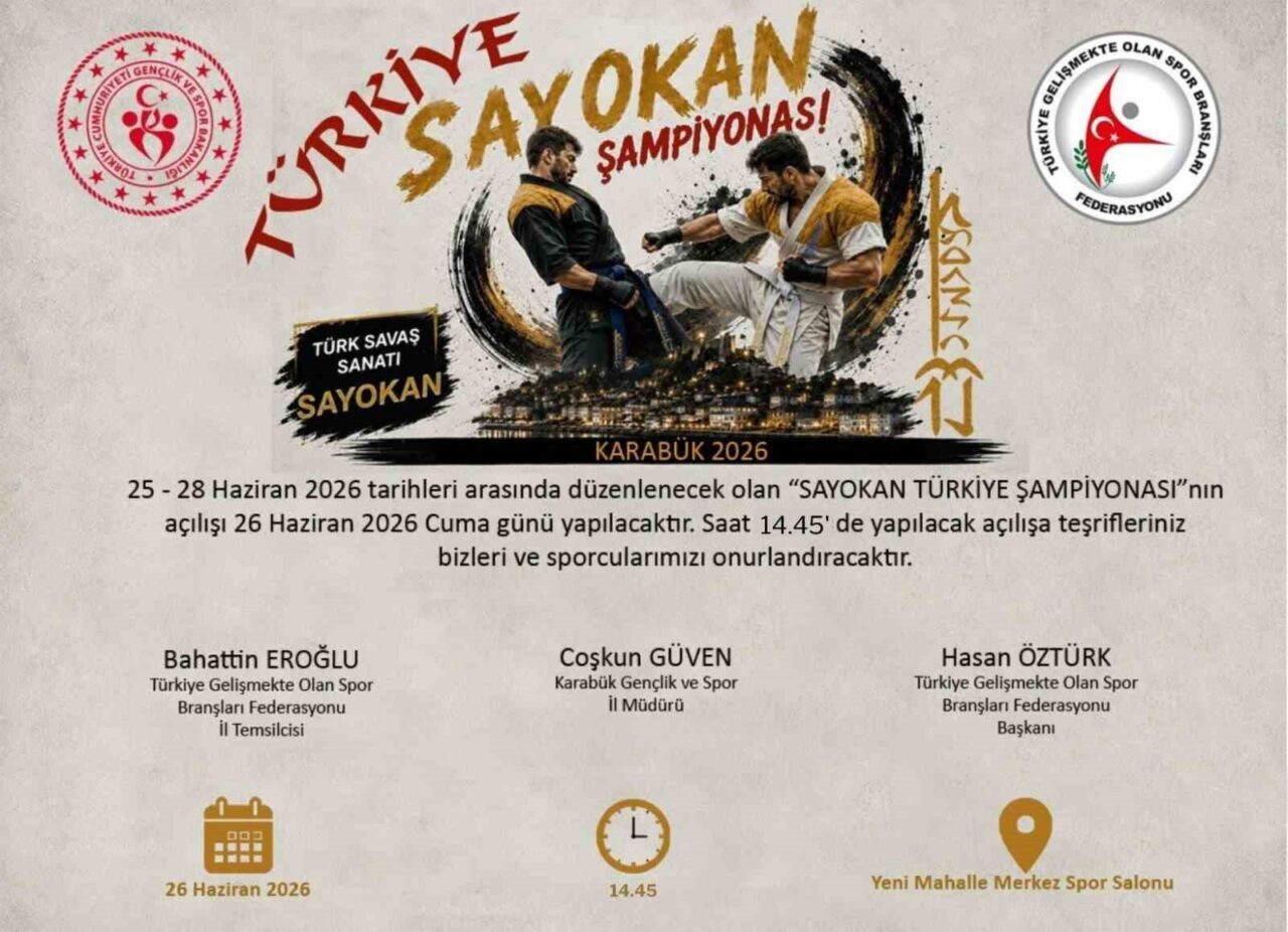 Türk savaş sanatı Sayokan’ın en önemli organizasyonlarından biri olan Sayokan