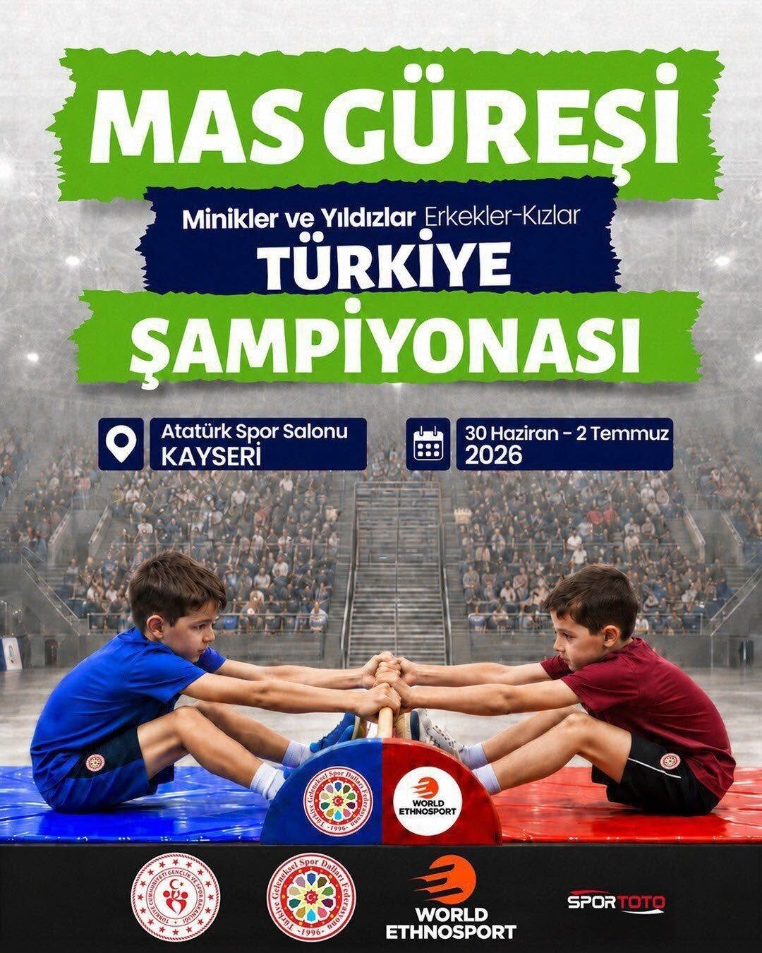 Türkiye’nin dört bir yanından gelecek minik ve yıldız sporcular, 30