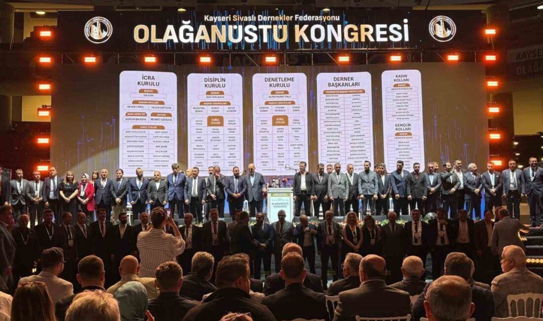 Kayseri Sivaslı Dernekler Federasyonu Olağanüstü Genel Kurulu’nda İsa Gün, yeniden