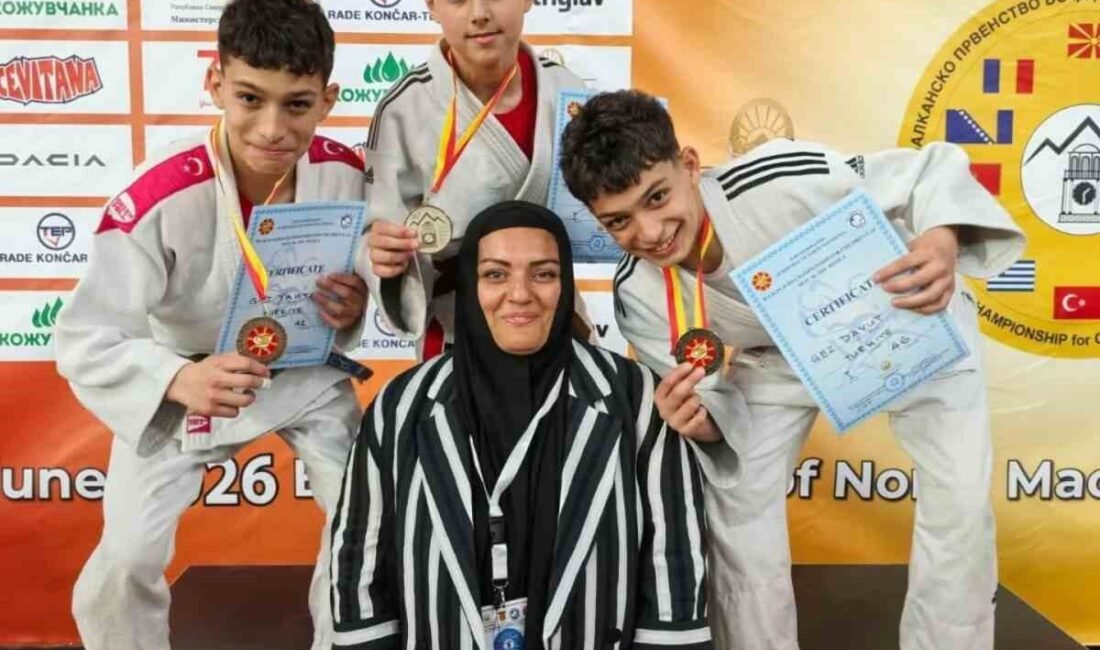 Kuzey Makedonya’da düzenlenen Minikler Judo Balkan Şampiyonası’nda Sivaslı sporcular önemli
