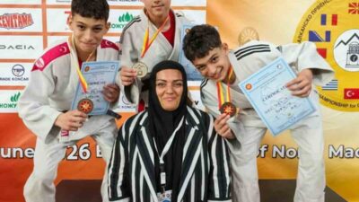 Kuzey Makedonya’da düzenlenen Minikler Judo Balkan Şampiyonası’nda Sivaslı sporcular önemli