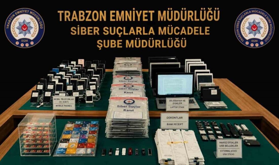 Trabzon merkezli 11 ilde düzenlenen yasa dışı bahis ve dolandırıcılık