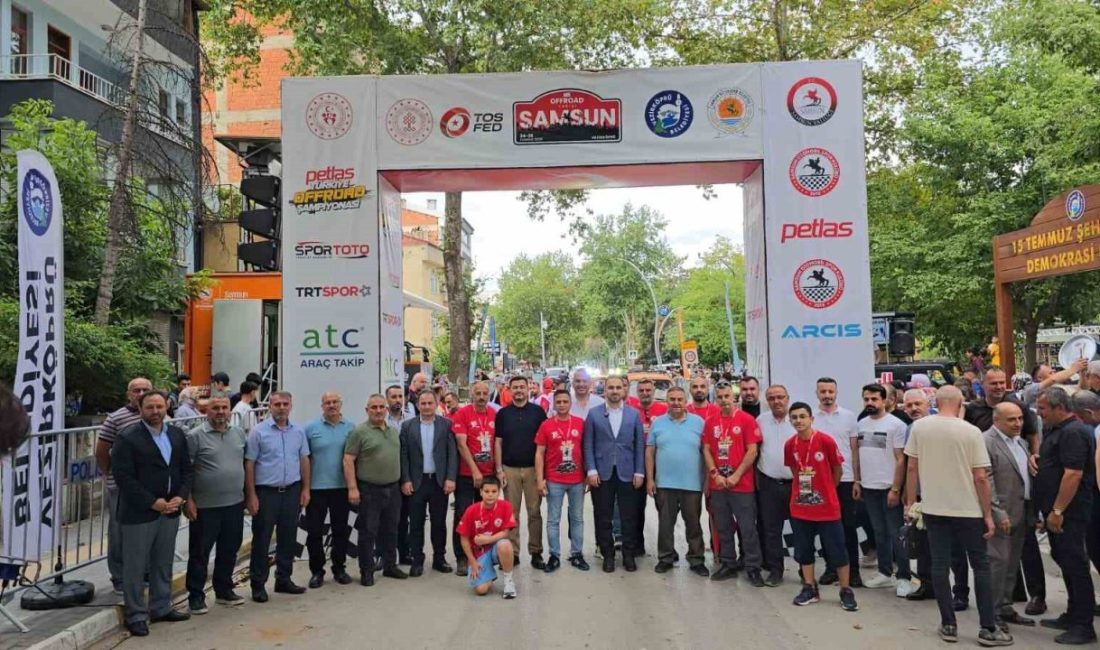 Samsun’un Vezirköprü ilçesinde, 2026 Türkiye Off-Road Şampiyonası’nın 4. ayağı olan