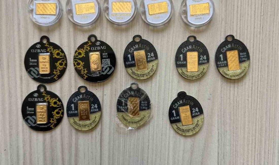 Bolu’nun Gerede ilçesinde kuyumculara 28 adet sahte altın satmaya çalıştıkları