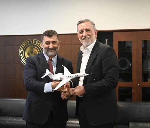 Bursa Ticaret ve Sanayi Odası’nda (BTSO), VatanJet yöneticileri ile gerçekleştirilen