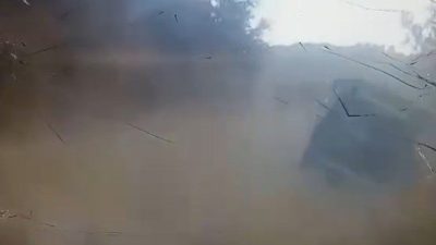 Aydın’ın Çine ilçesindeki orman yangını bölgesinde kontrolden çıkan bir cip