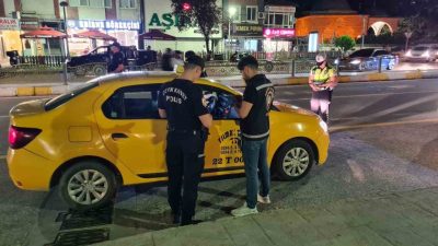 Edirne İl Emniyet Müdürlüğü ekiplerince kent genelinde gerçekleştirilen şok uygulamada