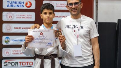 Tokat’ta organize edilen Süper Minikler Türkiye Judo Şampiyonası’nda 38 kg’da