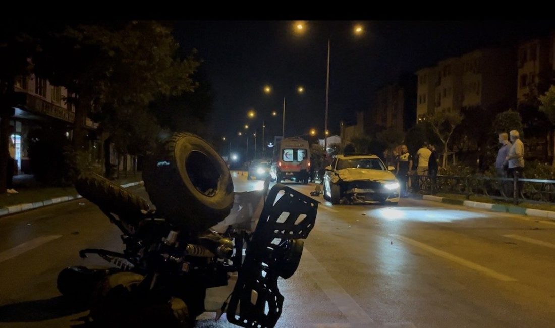 Bursa’da marketten alışveriş yaptıktan sonra ATV’siyle yola çıkan Hasan Tozaykurt,
