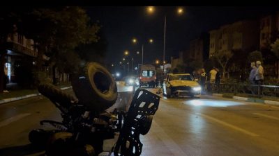 Bursa’da marketten alışveriş yaptıktan sonra ATV’siyle yola çıkan Hasan Tozaykurt,