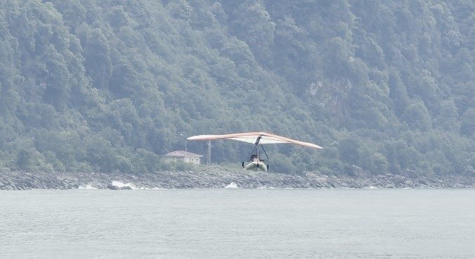 Artvin’in Kemalpaşa ilçesinde düzenlenen Yamaç Paraşütü Hedef Yarışması Türkiye Şampiyonası’nda