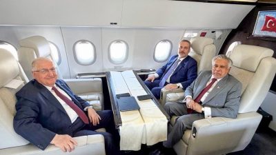 Dışişleri Bakanı Hakan Fidan, Milli Savunma Bakanı Yaşar Güler ve