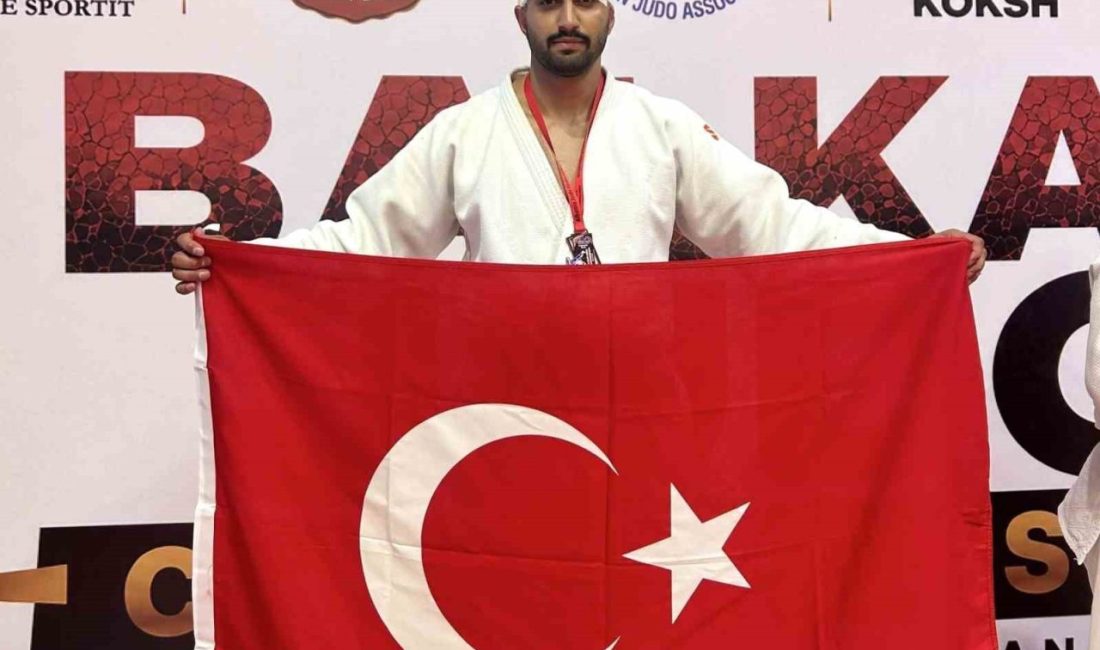 Yunusemre Belediyespor’un milli judocusu Enes Pınar, Arnavutluk’ta düzenlenen Büyükler Balkan