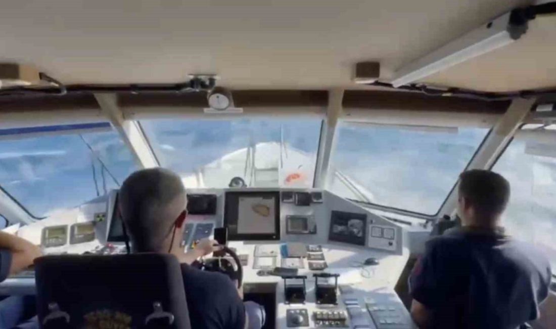 Çanakkale’nin Bozcaada ilçesinde zıpkınla avlanmak için dalan Uğur Savaş’tan haber
