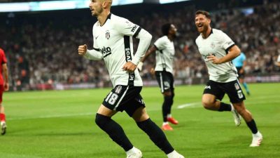 Beşiktaş’ın Çek kanat oyuncusu Vaclav Cerny, Çorum FK karşısında attığı