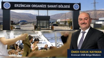 Erzincan Organize Sanayi Bölgesi (OSB), 12 farklı sektörde faaliyet gösteren