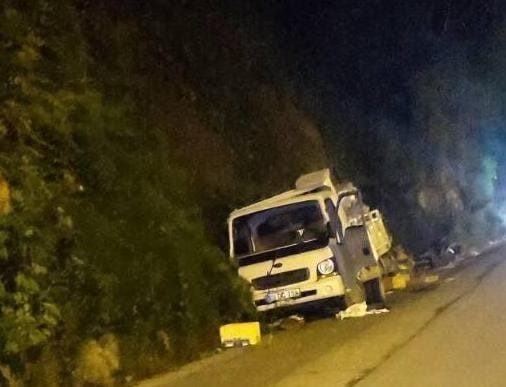 Giresun’un Keşap ilçesinde kamyonetin kontrolden çıkarak kaza yapması sonucu 1