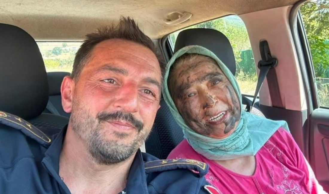 Bursa’nın Yenişehir ilçesinde anızda başlayıp ormana sıçrayan yangını gören 65