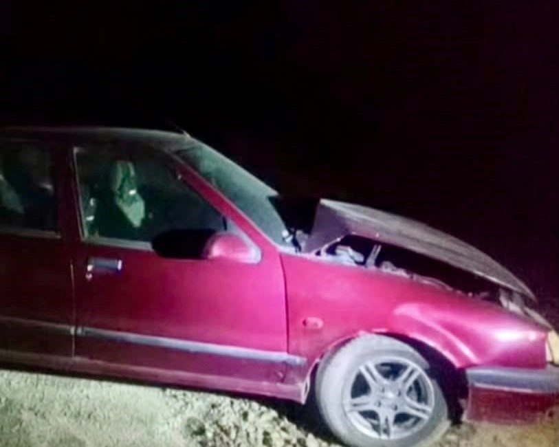 Çankırı’da iki otomobilin çarpışması sonucu meydana gelen kazada araçlardaki kişiler