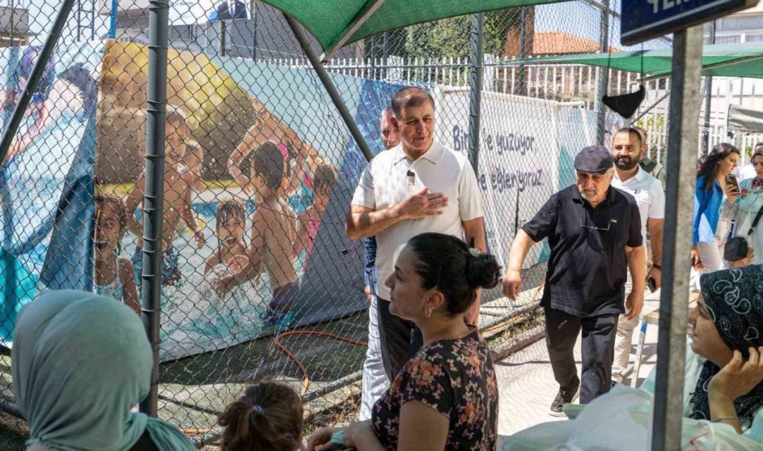 İzmir Büyükşehir Belediye Başkanı Dr. Cemil Tugay, Konak Pazaryeri Mahallesi’nde
