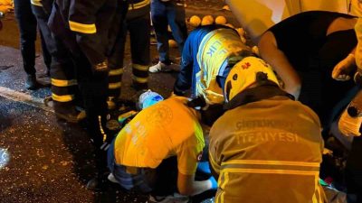 Bursa’da otobanda önünde seyreden kamyona arkadan çarpan tırın kupası dorseden