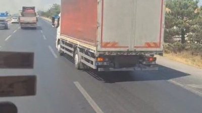 Eskişehir-Bursa kara yolunda henüz bilinmeyen bir nedenle otluk alanda çıkan