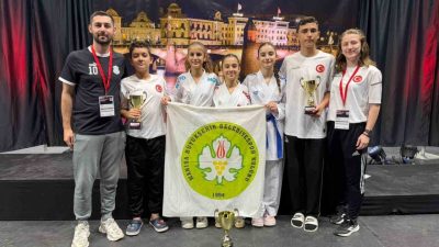 İsviçre’de düzenlenen Uluslararası Basel Open Masters Karate Turnuvası’nda Manisa Büyükşehir