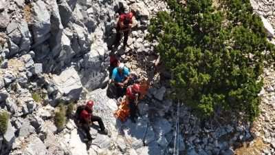 Muğla’nın Fethiye ilçesinde dünyaca ünlü Ölüdeniz Mahallesi’ndeki Babadağ’da meydana gelen