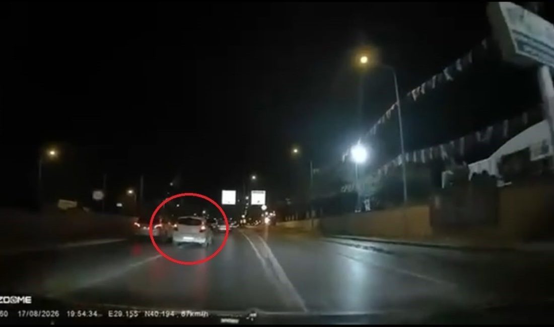Bursa’da 17 yaşında direksiyon başına geçip makas atan ve kontrolden