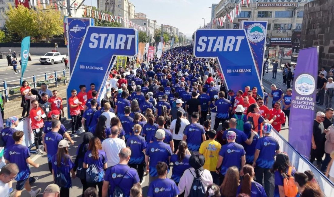 Kayseri Büyükşehir Belediyesi tarafından ’Bir Maratondan Daha Fazlası’ sloganı ve
