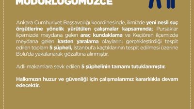 Ankara İl Emniyet Müdürlüğü, yeni nesil suç örgütlerine yönelik operasyon