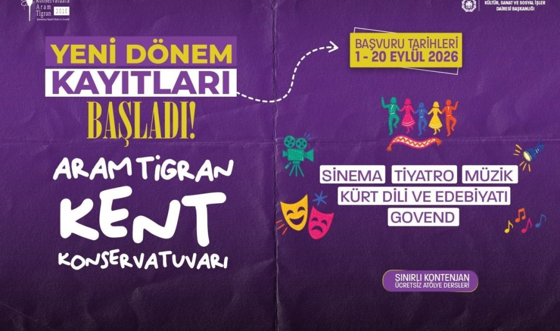 Aram Tigran Kent Konservatuvarında yeni dönem kayıtları başladı. Sinema, tiyatro,